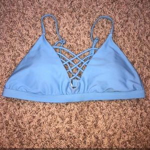 Blue women’s bikini top